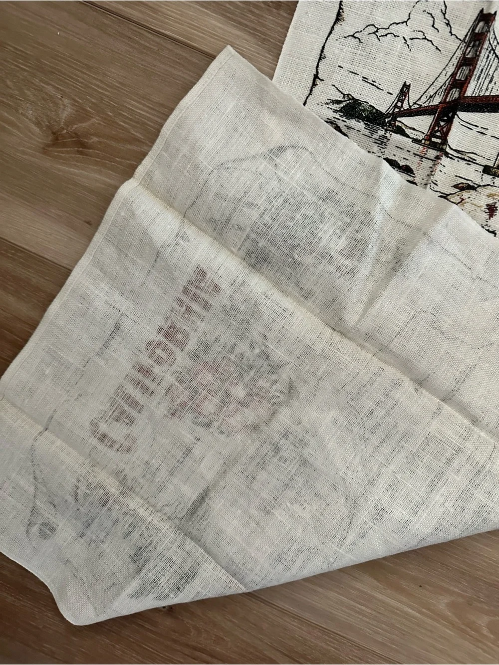California Linen Souvenir Tea Towel